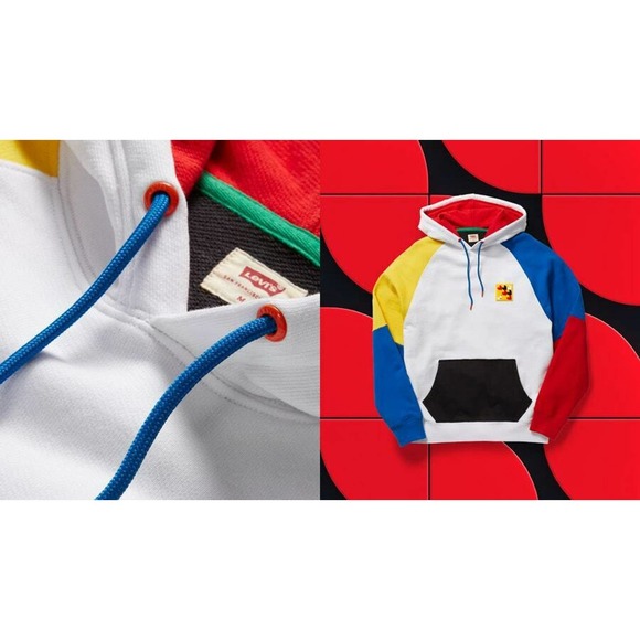 Lego x Levi's BUNDLE Hoodie/Beanie/3 sets of Dots - Picture 3 of 8